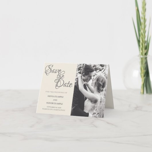 Cartes Pour Fêtes Annuelles Couple mariage en monochrome (Devant)