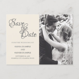 Cartes Pour Fêtes Annuelles Couple mariage en monochrome