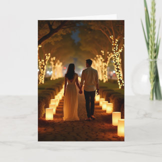 Cartes Pour Fêtes Annuelles Couple Walking Valentine