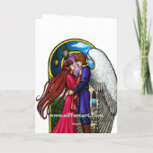 Cartes Pour Fêtes Annuelles Couples d'imaginaire (Dos)