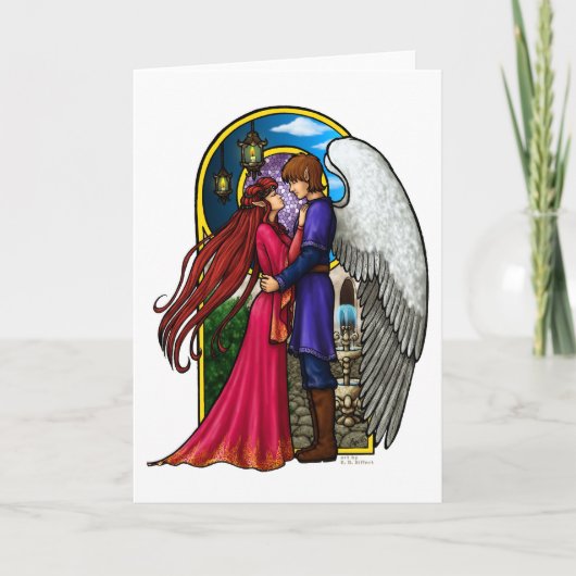 Cartes Pour Fêtes Annuelles Couples d'imaginaire (Devant)