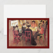 Cartes Pour Fêtes Annuelles Coupure 1909 de Noël (Devant / Derrière)