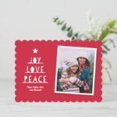 Cartes Pour Fêtes Annuelles Coupure moderne Rec (Debout devant)