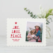 Cartes Pour Fêtes Annuelles Coupure moderne tachetée (Debout devant)