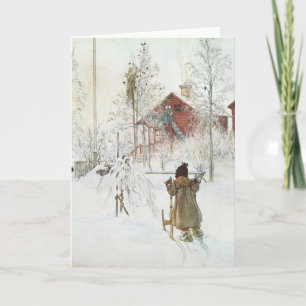 Cartes Pour Fêtes Annuelles Cour de Carl Larsson et la Chambre de lavage