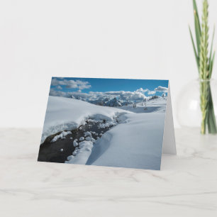 Cartes Pour Fêtes Annuelles Courant hivernal neige