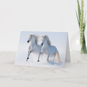 Cartes Pour Fêtes Annuelles Coureurs de neige