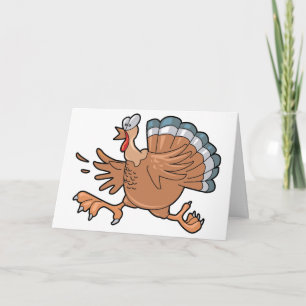 Cartes Pour Fêtes Annuelles Courir la Turquie Thanksgiving