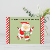 Cartes Pour Fêtes Annuelles Courir Noël à thème (Debout devant)