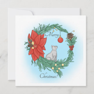 Cartes Pour Fêtes Annuelles Couronne de chat
