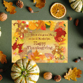 Cartes Pour Fêtes Annuelles Couronne de feuillage d'automne Joyeux Thanksgivin