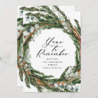 Couronne de feuillage minimale moderne 1 photo Noë