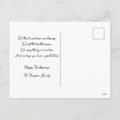 Cartes Pour Fêtes Annuelles Couronne de Feuilles de Doodle et de Berries Thank (Dos)