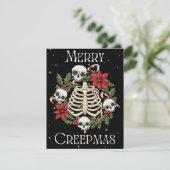 Cartes Pour Fêtes Annuelles Couronne de Joyeux Creepmas (Debout devant)