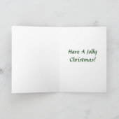 Cartes Pour Fêtes Annuelles Couronne de Noël à la porte (Intérieur)