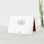 Cartes Pour Fêtes Annuelles Couronne de Noël avec couronne d'épines (Dos)