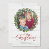 Cartes Pour Fêtes Annuelles Couronne de Noël de ferme (Devant)