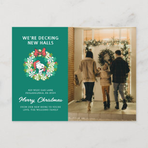 Cartes Pour Fêtes Annuelles Couronne de Noël festive à la menthe poivrée