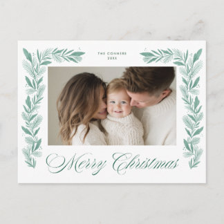 Cartes Pour Fêtes Annuelles Couronne de Noël festive pour conception de photo