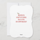 Cartes Pour Fêtes Annuelles Couronne de Noël Joyeuse et Lumineuse (Dos)