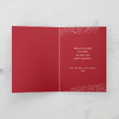 Cartes Pour Fêtes Annuelles Couronne de Noël pliée (Intérieur)