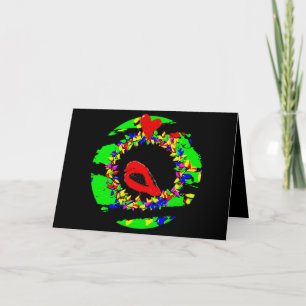 Cartes Pour Fêtes Annuelles Couronne de Noël Punk Cardinal