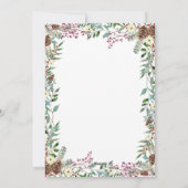 Cartes Pour Fêtes Annuelles Couronne de Noël sur fond blanc | Joyeux Noël (Dos)