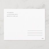 Cartes Pour Fêtes Annuelles Couronne de Noël verte à teinte rose en aquarelle (Dos)