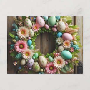 Cartes Pour Fêtes Annuelles Couronne de Pâques