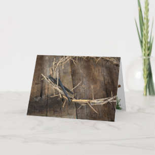 Cartes Pour Fêtes Annuelles Couronne D'Épines Et De Nails