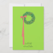 Cartes Pour Fêtes Annuelles Couronne et ruban (Devant)