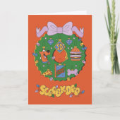 Cartes Pour Fêtes Annuelles Couronne graphique de friandises de vacances Scoob (Devant)