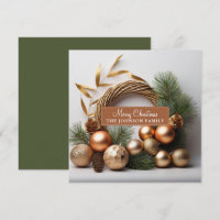 Couronne rustique d'evergreen et de bois