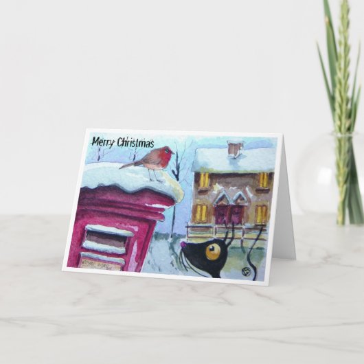 Cartes Pour Fêtes Annuelles Courrier de attente ! (Devant)