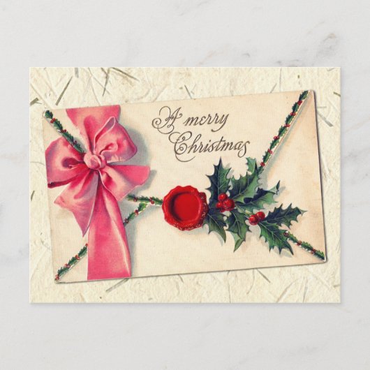 Cartes Pour Fêtes Annuelles Courrier de Noël ! (Devant)