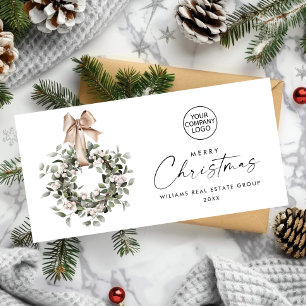 Cartes Pour Fêtes Annuelles Courrier de Noël de Bohême Salutation d'entreprise