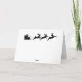Cartes Pour Fêtes Annuelles Courses hippiques de Noël ou toutes occasions (Dos)