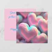 Cartes Pour Fêtes Annuelles Coussin d'amour (Devant / Derrière)