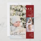 Cartes Pour Fêtes Annuelles Couverture de la Revue Photo Moderne Chic Noël (Devant)