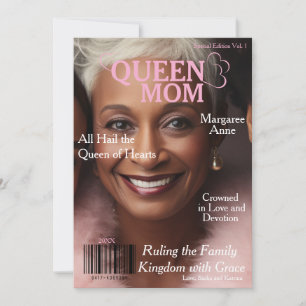 Cartes Pour Fêtes Annuelles Couverture Magazine Queen Mom