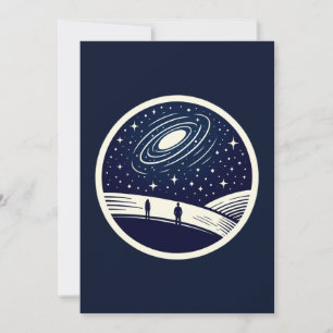 Cartes Pour Fêtes Annuelles Couverture universelle de contemplation minimalist