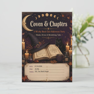 Cartes Pour Fêtes Annuelles Coven & Chapters Club de lecture de sorcières Soir