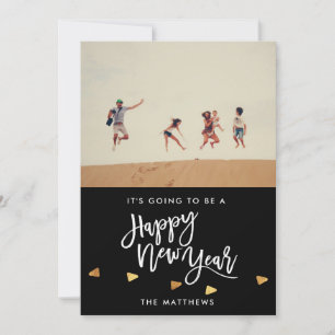 Cartes Pour Fêtes Annuelles COVID Happy New Year Script Photo