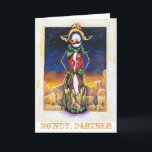 Cartes Pour Fêtes Annuelles "Cowboy Christmas" Désert Snowman Sud-Ouest<br><div class="desc">Envoyez une poussette à vos amis et à votre famille pour les vacances ! Ce bonhomme de neige shérif est là pour vous aider à accueillir chacun avec des couleurs vives et un style unique. C'est un design unique que vous ne trouverez nulle part ailleurs</div>