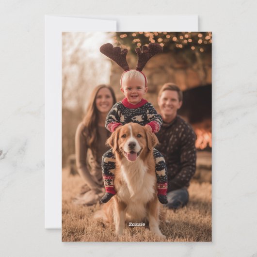 Cartes Pour Fêtes Annuelles Cowboy Noël Occidental Joyeux Noël Photo (Dos)