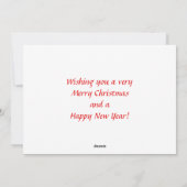 Cartes Pour Fêtes Annuelles Cowboy Père Noël - Wagon avec Hay Bales (Dos)