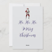 Cartes Pour Fêtes Annuelles Cowboy Santa (Dos)