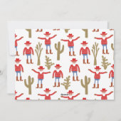 Cartes Pour Fêtes Annuelles Cowboy Santa Claus Christmas (Dos)