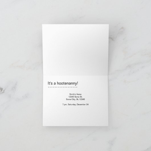 Cartes Pour Fêtes Annuelles Cowboy Snowman avec cheval Noël vacances (Intérieur)