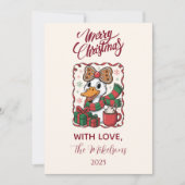 Cartes Pour Fêtes Annuelles Cozy Duck Christmas (Devant)